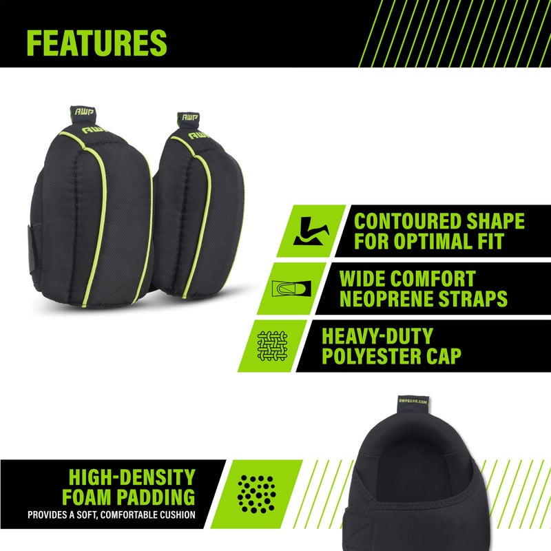 AWP Pro Flooring Knee Pads | Professional Grade Work Knee Pads with High-Density Foam Padding for All-Day Comfort | One Size - Image 2